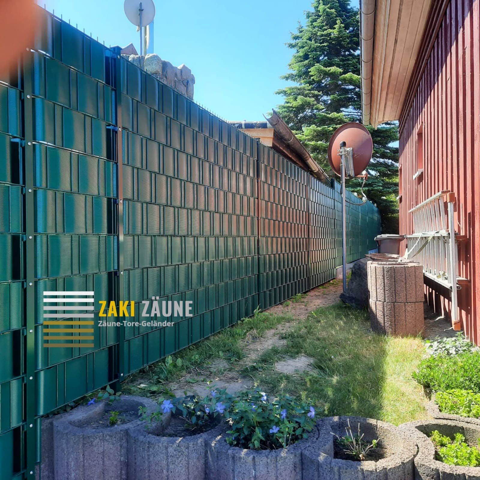 Stilvolle und sichere Doppelstabmattenzäune von Zaki Zäune